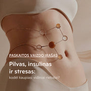 VAIZDO ĮRAŠAS. AUM AKADEMIJA. Pilvas, insulinas ir stresas: kodėl kaupiasi vidiniai riebalai?