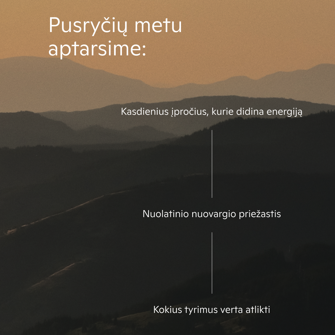 PUSRYČIAI SU GYDYTOJU. Kasdieniai įpročiai geresnei savijautai ir energijai (liepos 14 d.)
