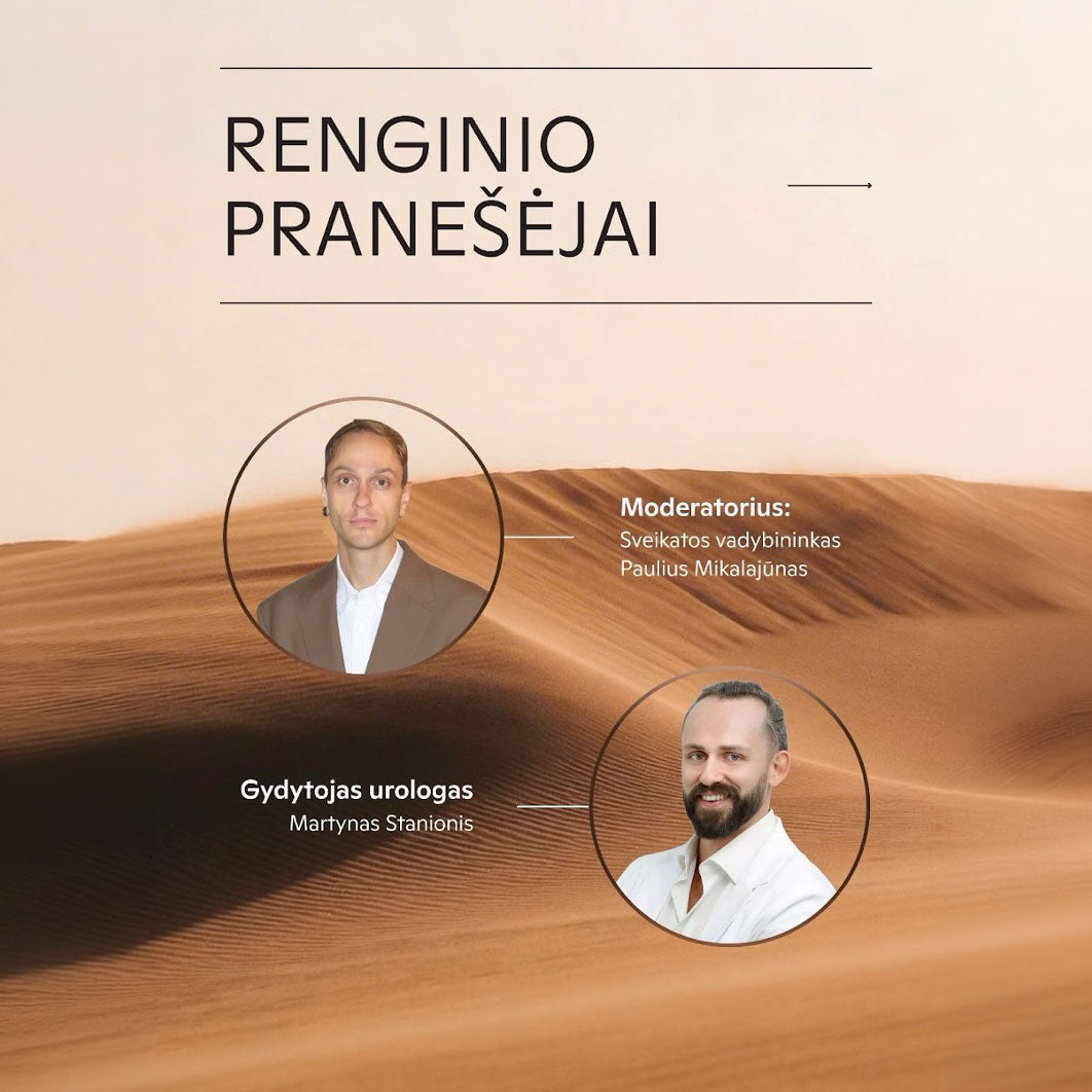 POPIETĖ SU GYDYTOJU. Dažniausios urologinės problemos: ką svarbu žinoti, bet dažnai nutylima? (kovo 19 d.)